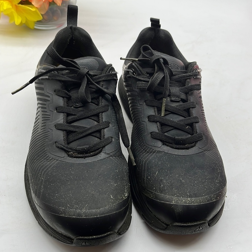 Keen Utility Konnectfit Black Steel Toe Work Safety Shoes Sz 9.5. KET1824D